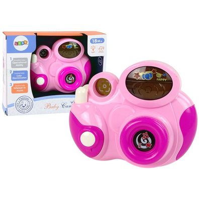 Leantoys Interaktive Babykamera Licht Ton Rosa