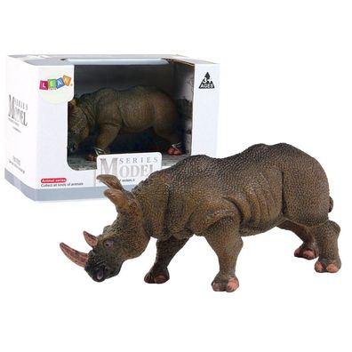 Lean Toys Große Sammlerfigur Rhinozeros Tiere der Welt