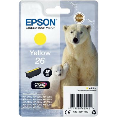 EPSON 26 / T2614 gelb Tintenpatrone