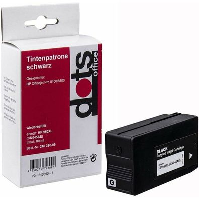 dots schwarz Tintenpatrone ersetzt HP 950XL (CN045AE)