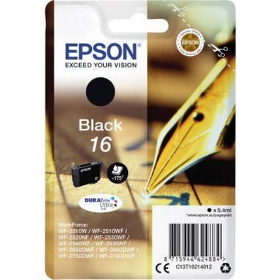 Epson Epson Ink No 16 Epson16 Epson 16 Black Schwarz LC (C13T16214012)