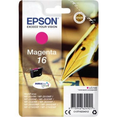 Epson Druckerpatrone DURABrite Ultra 16 (C13T16234012) magenta