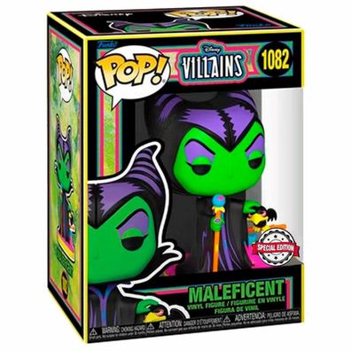 POP Figur Disney Villains Maleficent Schwarzlicht Exklusiv