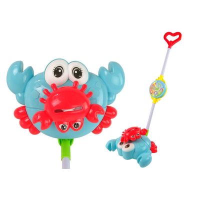 Leantoys Leuchtendes Krabbenstäbchen Pusher Blau Musik
