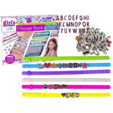 Leantoys DIY Schmuck Armband Anhänger Kit Buchstaben