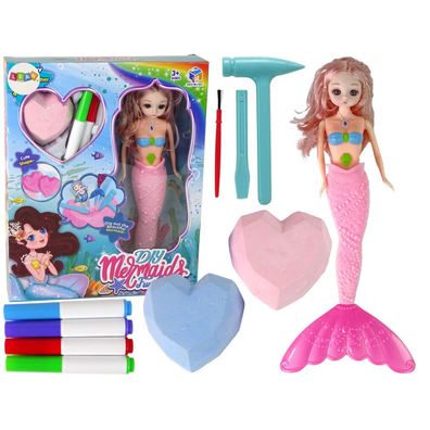 Leantoys DIY Meerjungfrau Rosa Schatzgrabungsset