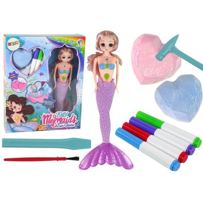 Leantoys DIY Lila Schatzgräber-Set ?Meerjungfrau?