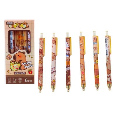 Leantoys Capybara Stifteset 6-teilig blaue Tinte