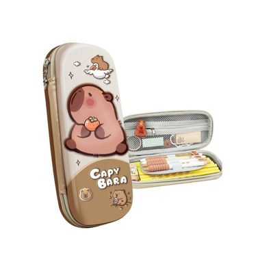 Lean Gepolstertes Schulmäppchen Mit Capybara Beige