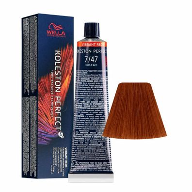 Koleston Perfect Me+ Permanentes Haarfärbemittel 7/47 Mittelblond Rotbraun 60ml