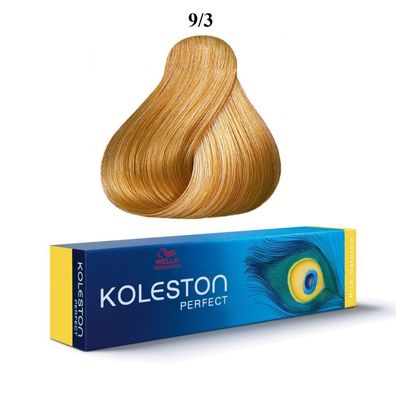 Koleston Perfect Permanent Haarfärbemittel 9/3 Sehr helles Blond Gold 60 ml