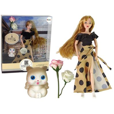 Leantoys Emily Puppe mit langen Haaren von Rose Cat