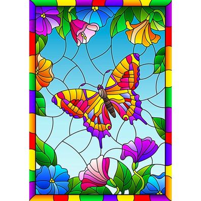 ENJOY Puzzle Kristall Schmetterling 1000 Teile