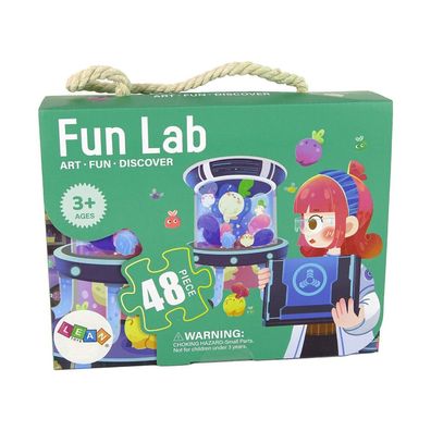 Lean Toys Puzzles für Kinder. Laborpuzzle mit 48 Elementen