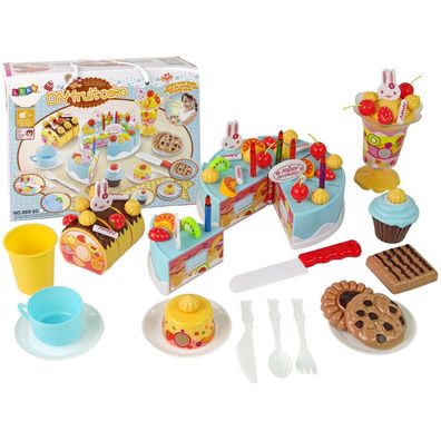 Lean Toys Torten-Sweetie-Set Torten Klettverschluss-Dekorationen Diy
