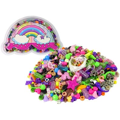 Leantoys Ein Set bunter Perlen zum Selbermachen von Schmuck