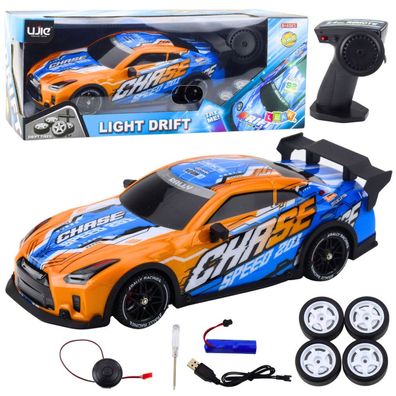 Leantoys Sportwagen R/C beleuchtete Karosserie orange