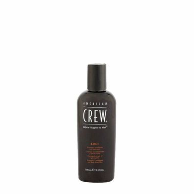 American Crew Classic 3in1 Shampoo, Spülung und Körperreinigung 100ml