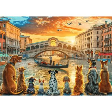 TREFL Puzzle Hunde in Bentich 1000 Puppen