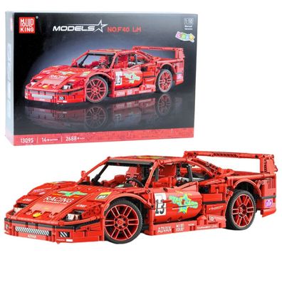 Lean Construction Blocks Sports Car Racing Rot 1:10 2688 El