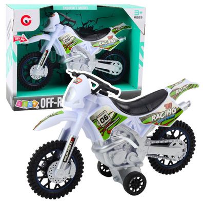 Lean Toys Off-Road Cross-Country-Motorrad-Antriebslichter Sounds Weiß
