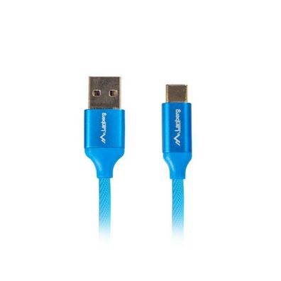 Lanberg Lanberg USB-C(M)-> USB-A(M)2.0 Kabel 1,8m Premium Quickch.3.0