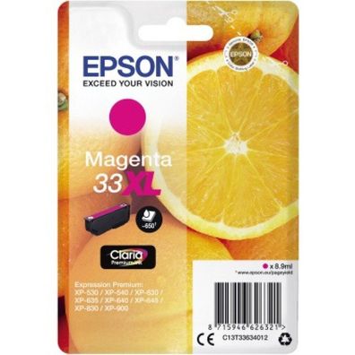 Epson Druckerpatrone Claria Premium 33XL (C13T33634012) magenta