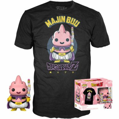 SET POP FIGUR & TEE DRAGON BALL Z MAJIN BUU Exklusiv