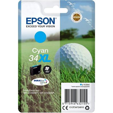 Epson Ink Cart. C13T34724010 für WorkForce WF-3720DWF/ WF-3725DWF cyan xl