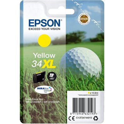 Epson Ink Cart. C13T34744010 für WorkForce WF-3720DWF/ WF-3725DWF yellow xl