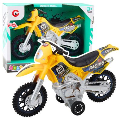 Lean Toys Crossbike Off-Road Drive Lights Sounds Gelb