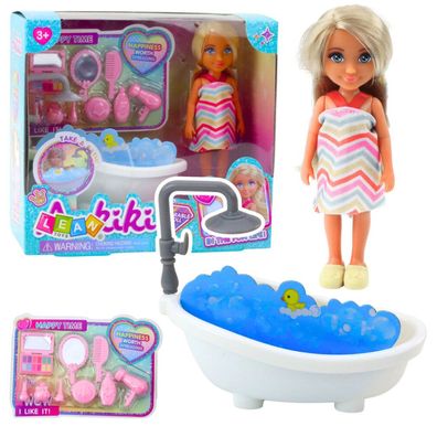 Lean Mini Ankiki Puppen Set Mit Badewanne Pflegezubehör