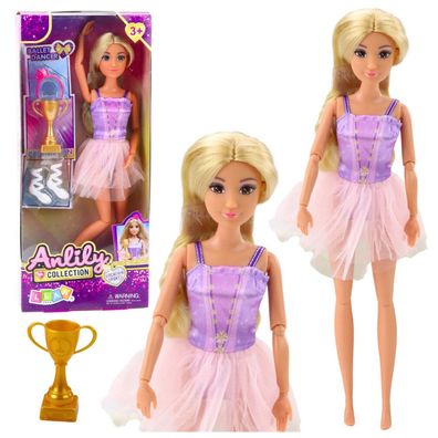 Lean Anlily Ballerina Puppe Im Kleid Bewegliche Gliedmaßen Zubehör