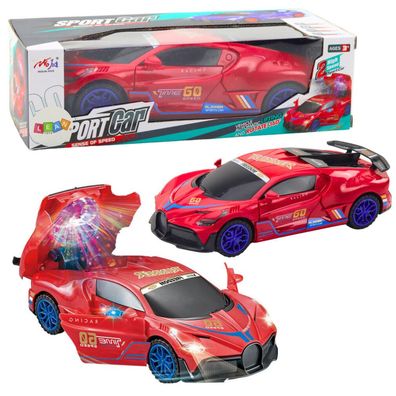 Lean Sportwagen-Hindernis-Sensor Led-Kugel 360° Drehung Lichter Ton Rot