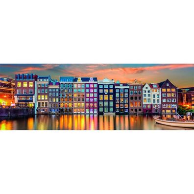 Hochwertiges helles Amsterdam Panorama-Puzzle 1000Stück