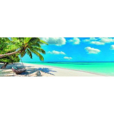 Hochwertige Schaukeln am Meer Panorama-Puzzle 1000Stück
