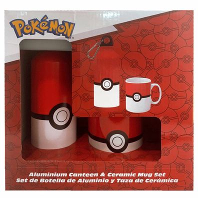 Pokemon Becher + Aluminiumflasche Set