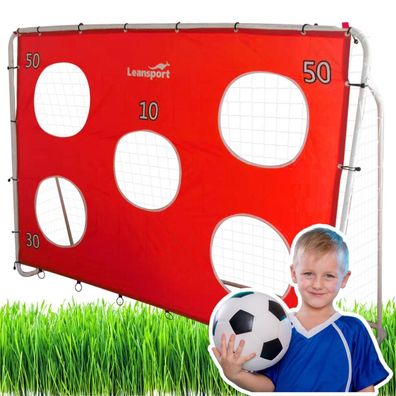 Leantoys Fußball-Trainingstor mit Zielmatte