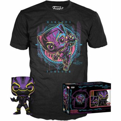 Set Figur POP & Tee Marvel Wakanda Forever Black Panther Exklusiv