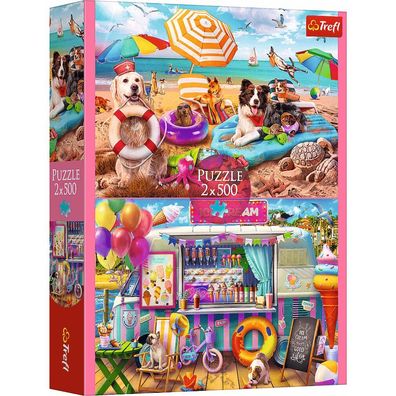 TREFL Puzzle Flugzeit 2x500 dks