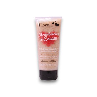 I Love Strawberries & Cream Duschgel mit Peeling 200ml