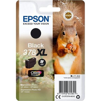 Epson Druckerpatrone 378XL (C13T37914010) schwarz