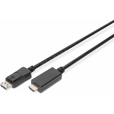 Digitus Adapterkabel DisplayPort > HDMI (schwarz, 2 Meter)