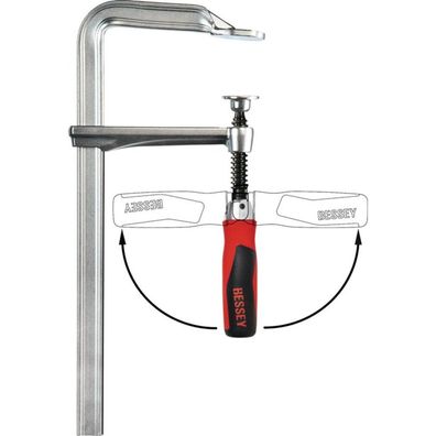 Bessey Bessey Ganzstahl-Schraubzwinge GZ mit Klappgriff