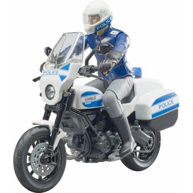 bruder bworld Scrambler Ducati Polizeimotorrad, Modellfahrzeug