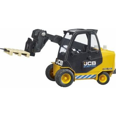 bruder JCB Teletruk mit Palette, Modellfahrzeug (gelb/schwarz)