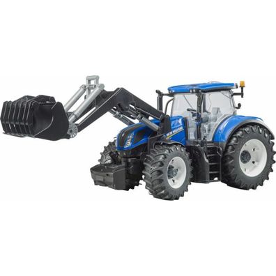 bruder New Holland T7.315 , Modellfahrzeug (blau/grau, mit Frontlader)