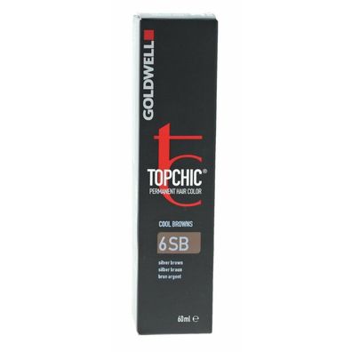 Goldwell Topchic Hair Color 6SB, silber braun, 60ml
