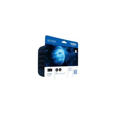 brother LC-1280XLBK schwarz Druckerpatronen, 2er-Set