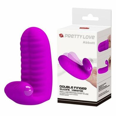Pretty Love Abbott Doppelfinger Silikon Vibrator Rosa